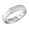 14K White Gold Comfort-Fit Wedding Band
