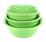 Homer Laughlin China Co. 837/324 Fiesta Shamrock Mixing Bowl Set 3-pc.
