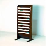 Free Standing Ten Pocket Legal Size File Holder Finish: Mahogany
