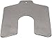 Stainless Steel Slotted Shim, Unpolished (Mill) Finish, 0.125" Thickness, 5" Width, 5" Length (Pack of 5)