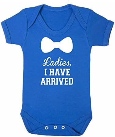 Ladies I Have Arrived Baby Boy Girl Unisex Short Sleeve Bodysuit (Blue, 12-18m)