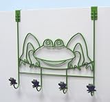 Spectrum Over-the-Door Frog 4 Hook Rack