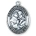 Sterling Silver St Anthony Medal and 24-inch Chain