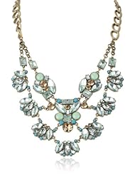 Betsey Johnson "Mint Multi" Crystal Gem Necklace, 22"