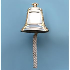 Fifteen Inch Diameter Brass Ship's Bell by 