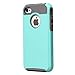 iPhone 4 Case, JAHOLAN Dual Layer Hybrid Luxury Fashion Shockproof Soft Hard Case Cover for Apple iPhone 4 4S (Mint + Grey)