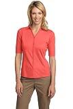 Port Authority Womens Wrinkle Resistant Button Front Sport Shirt. L523