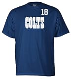 NFL Men's Indianapolis Colts Payton Manning Game Gear Player Tee (Speed Blue, Large)
