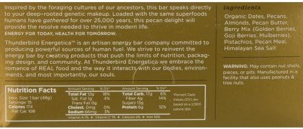 Thunderbird Energetica Gather Bars Pecan Persistence, 15 Pack