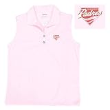 San Diego Padres Womens Excellence Sleeveless Mesh Polo by Antigua Sport