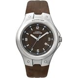 Timex 49657 Men's Mid Size Expedition Metal Tech Sport Watch with Brown Genuine Leather Strap