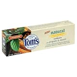 Toms of Maine Natural Antiplaque Toothpaste, Cinnamint, 6-Ounce Tubes (Pack of 6)