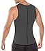 No.66 Town Men's Waist Slim Burn Fat Weight Loss Body Shaper Corset Crew Neck Short Sleeve T-shirts(XL,White)