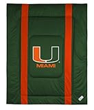 Miami Hurricanes Sideline Comforter - Full/Queen Bed