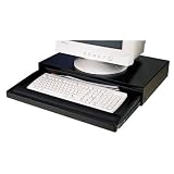 Desktop Keyboard Drawer, w/ Gel Wrist Rest, 23x14, Black, Sold as 1 each