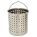 Bayou Classic B136, 36-Qt. Stainless Perforated Basket