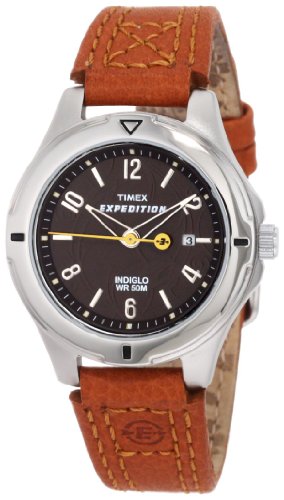Timex Women s T498569J Expedition Burnt Sienna Leather Field Watch Watch