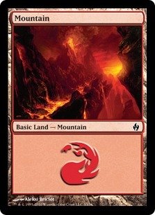 Magic: the Gathering - Mountain (#33) - Premium Deck Series Fire & Lightning - Foil