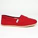 TOMS Women's Classic Canvas Slip-on,Red