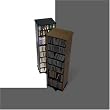 Black Finish Two Sided Spinner Media Tower By Prepac Furniture