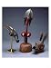 A Bambara Mule Head Marionette, a Bambara Marionette Head and a Gurunsi Animal Mask Stretched Canvas