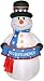 4 FT - Gemmy Christmas Airblown Inflatable - Merry & Bright Patriotic Snowman