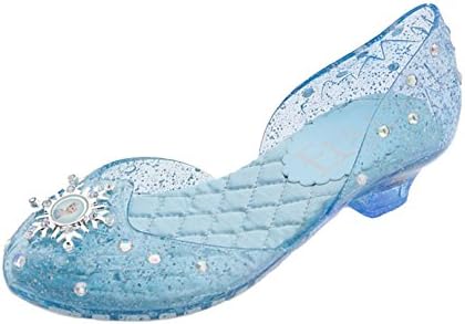 Disney Store Frozen Princess Elsa Light-Up Shoes/Costume Slippers Size 9/10