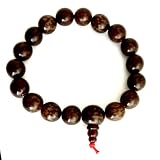 Lotus Seed Wrist Mala (Prayer Beads) Brown 18 Beads
