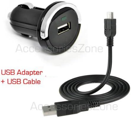 For Scandisk Sansa Fuze+ Plus 4GB 8GB 16GB USB Car Charger Adapter With USB Data Cable