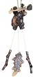 10" Kenai Brown Bear Hanging On A Limb Wind Chime Christmas Ornament