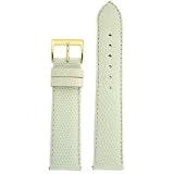 Watchband Genuine Lizard White 16mm