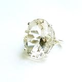 White Topaz Cocktail Ring