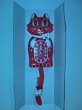 Animated Cat Wall Clock With Moving Eyes and Wagging Tail