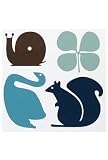 Dwell Gio Snail Wall Art-Aqua