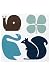 Baby : Dwell Gio Snail Wall Art-Aqua