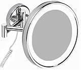 BERNSTEIN LED Kosmetikspiegel Schminkspiegel 7-fach 24cm 8010, Stromanschluß:B interner Stromanschluß