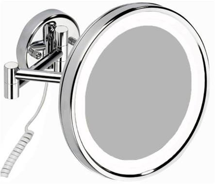 BERNSTEIN LED Kosmetikspiegel Schminkspiegel 7-fach 24cm 8010, Stromanschluß:B interner Stromanschluß