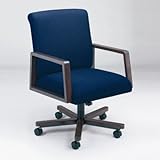 IMAGE OF Bristol Series Guest Chair with Low Back Finish: Cherry, Material: Avon Burgundy Fabric