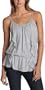 7 for all mankind Women's Cascade Tank in Heather Grey,Heather Grey,Large