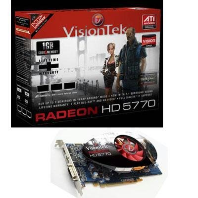 VisionTek Radeon 5770 1 GB DDR5 PCI Express Graphics Card 900300
