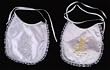 Baptism Bib with Silver or Gold Lettering, in Spanish