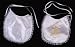 Baptism Bib with Silver or Gold Lettering, in Spanish