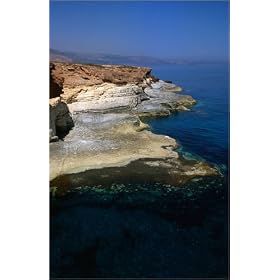toile The unspoilt beauty of the eastern coastline in Cyrenaica. This area was colonized by the G...