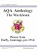 GCSE English Literacy AQA Anthology: Duffy and Armitage Pre 1914: Foundation Poetry Workbook