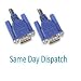 Poundmax 15M VGA CABLE - SVGA LEAD M TO M 15M, BLACK HIGH QUALTY PC to Monitor Lead Male to Male TV 15 meter vga cable