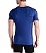 COMFORTABLE CLUB Men's Modal Slimfit T-Shirt/Undershirt V-Neck (Medium, Monaco Blue)
