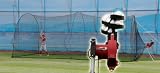 Heater BaseHit Baseball Pitching Machine + Batting Cage