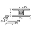 H-Shaped Twin Cast Iron Burner L-Shaped Venturi