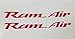 Ram Air Decal (Pair) - (Color: Reflective Black)