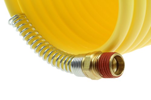 Coilhose PneumaticsN14-25B Coiled Nylon Air Hose, 1/4-Inch ID, 25-Foot Length with (2) 1/4-Inch Swivel Fittings